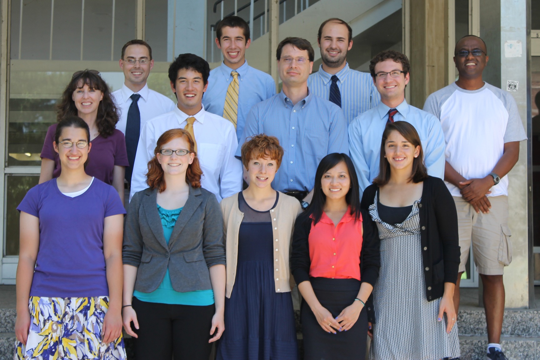 The 2012 REU group at the SUMMR conference at Michigan State University